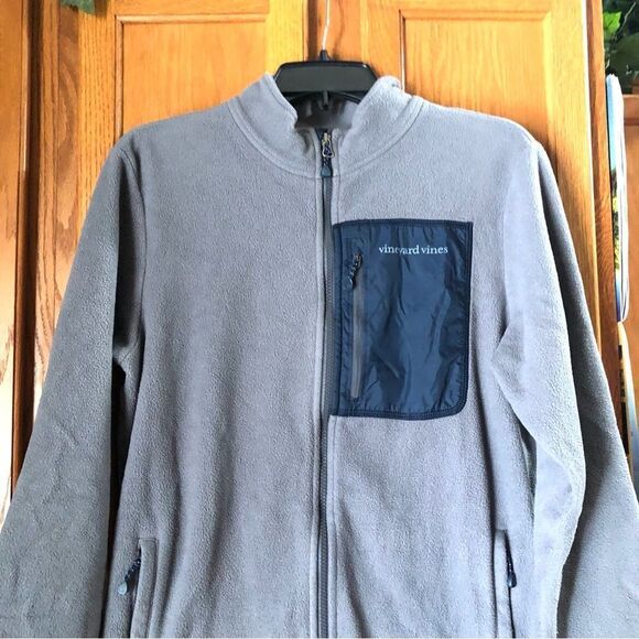 Vineyard Vines Women’s Gray Full Zip Fleece Jacket Size S Cozy Warm - Picture 4 of 13